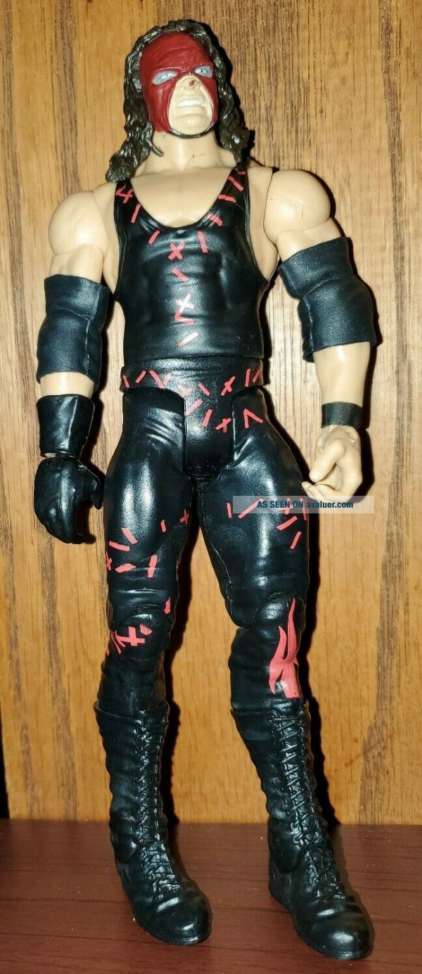 WWE Kane Series 22 Mattel Wrestling Action Figure 2011 Wrestler WWF mouth open