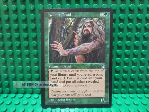 Magic: The Gathering - Hermit Druid (Druido Eremita) - Carta Rara Da Stronghold (STH) - MTG