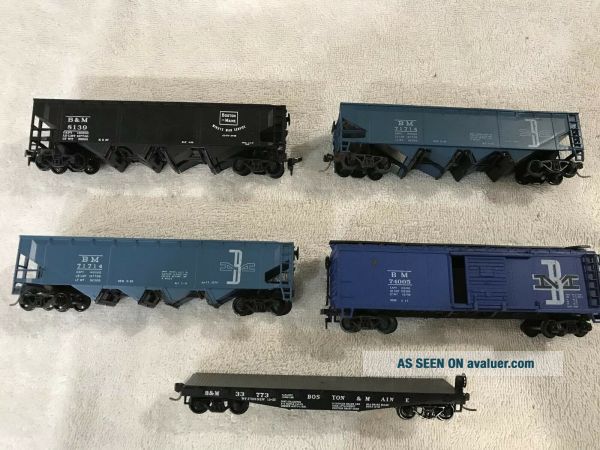 B & M Train Cars Ho Scale Hopper Flat Bed Coal Car | #32120609