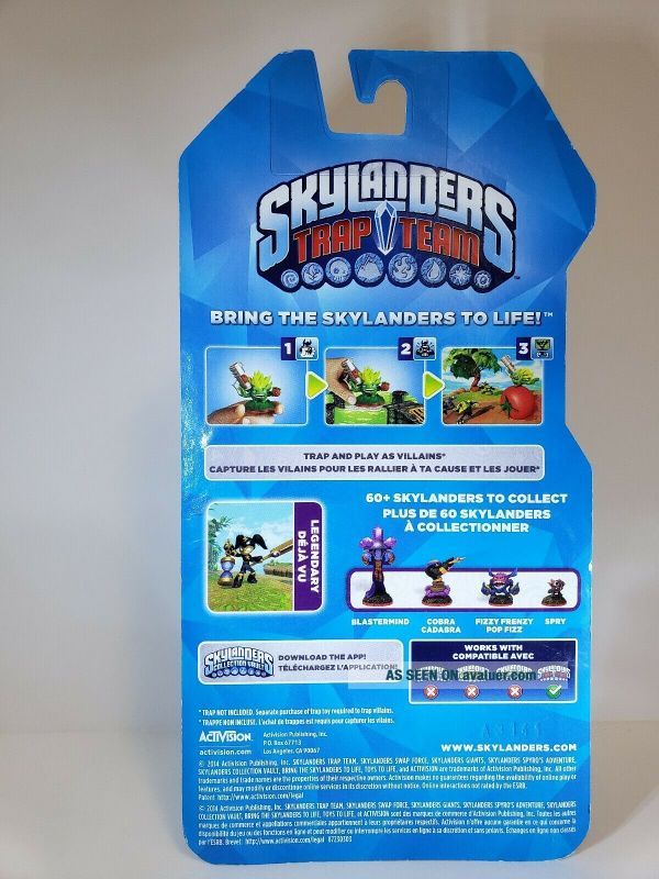 Trap Figure Legendary Deja Vu Skylanders Trap Team Universal Character Figure ...