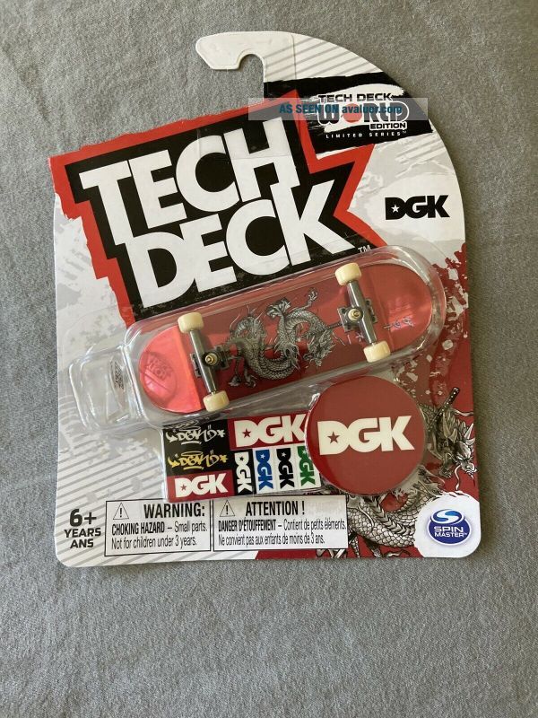 Tech Deck Rarest Board Tech Deck DGK ULTRA RARE WORLD EDITION LIMITED SERIES, RARE DARKSTAR ...