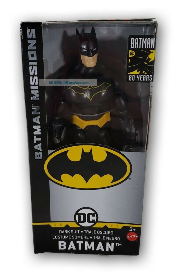 Mattel DC Comics 80 Years Dark Suit Batman Missions 6 " Action Figure ...