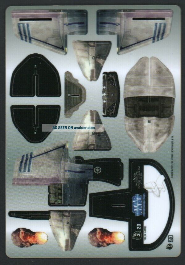 Star Wars PocketModel: Clone Wars Tactics - Booster Pack Di Carte Da Gioco