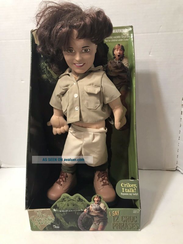 The Crocodile Hunter Terri Irwin Talking Soft Doll - Steve Irwin Rare ...