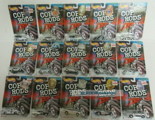 Near Set (15/16) 1999 Hot Wheels Cop Rods Series 2 Real Riders Corvette ...