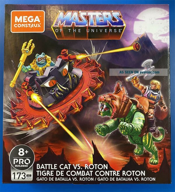 Masters Of The Universe Mega Construx He - Man Battle Cat Vs Roton MOTU ...