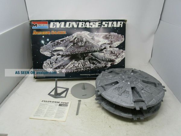 Vintage 1978 Monogram Model Kit BATTLESTAR GALACTICA CYLON BASE STAR ...