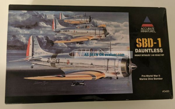 Inside Accurate Miniatures SBD - 1 Dauntless 1:48 Scale Model Kit ...