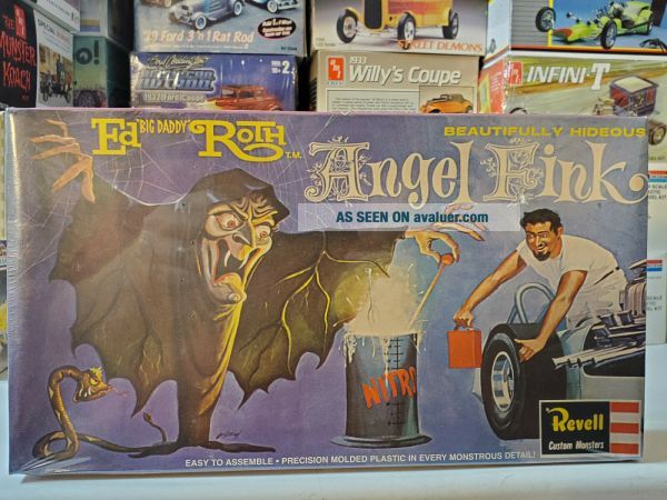 1997 Revell Ed Big Daddy Roth Angel Fink Plastic Monster Model Kit H ...