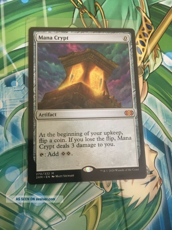 Non Foil Mana Crypt NM/M Double Masters MTG Magic The Gathering, With ...