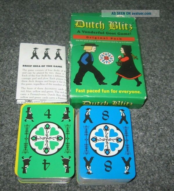 Dutch Blitz Card Game Open Box 100 Complete 2014 Made In USA Family ...