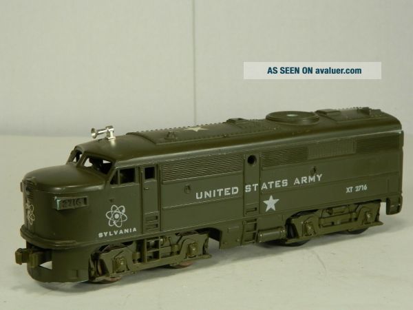 KUSAN \ K - M - T OLIVE DRAB U. S. ARMY THE ATOMIC TRAIN DIESEL ENGINE ...