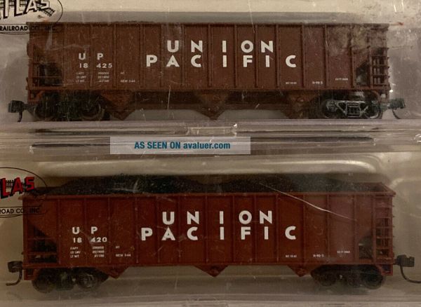 N Scale Atlas UP Union Pacific 90 Ton Hopper Runner Pack 3 Bay Accurail ...