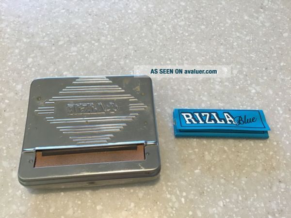 VINTAGE Collectors RIZLA METAL CIGARETTE ROLLING MACHINE MADE IN FRANCE