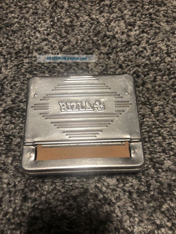VINTAGE Collectors RIZLA METAL CIGARETTE ROLLING MACHINE MADE IN FRANCE