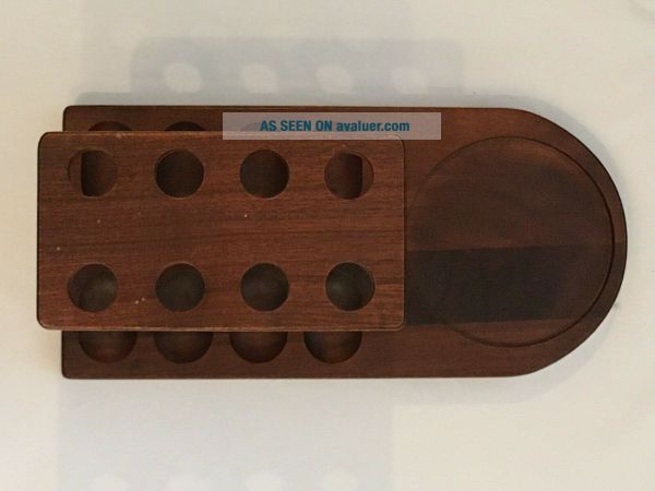 Decatur Industries Pipe Rack Vintage Tobacco 8 Pipe Rack Humidor Walnut Wood - Made By Decatur ...