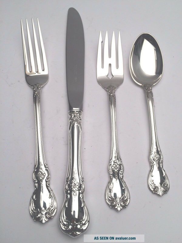 Old Master By Towle Sterling Silver 4 Piece DINNER SIZE Place Setting ...