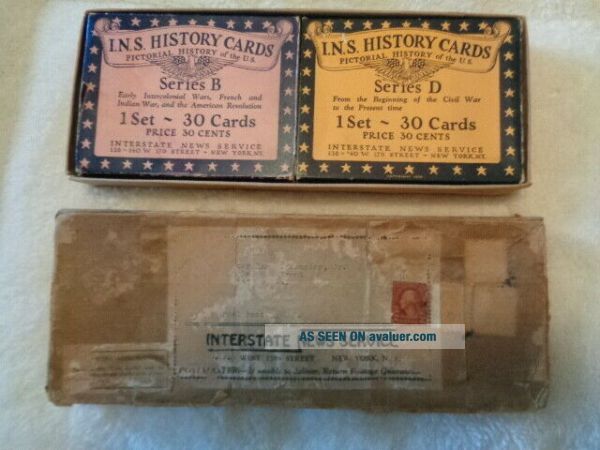 Antique 1926 Complete Set INS Interstate News Service Series A - D ...