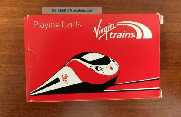 Virgin Trains Playing Cards Train Logo With Bridge Scoring Table ...