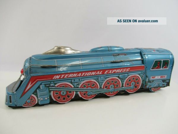 International Express Train Locomotive Friction Tin Litho Toy China MF ...