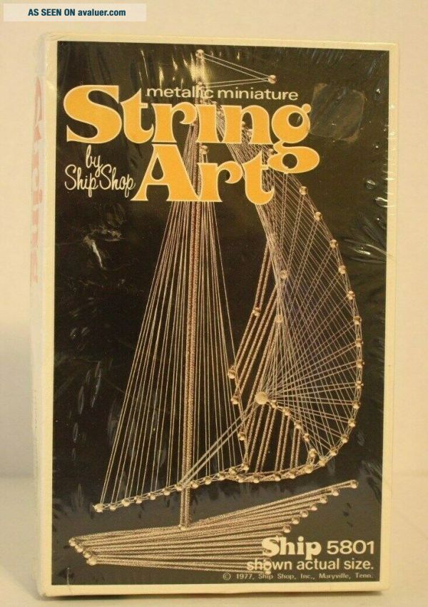 Vintage String Art Ship Kit By Ship Shop | #46841441