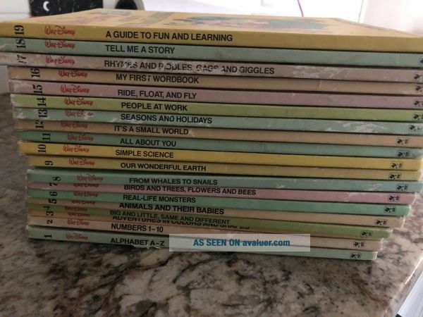 Vintage Walt Disney Fun To Learn Library Volumes 1 19 Bantam Books 
