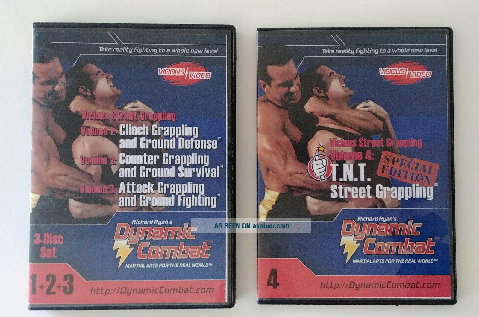 Dynamic Combat: Vicious Street Grappling Vol. 1 - 4 [DVDs] Richard Ryan ...