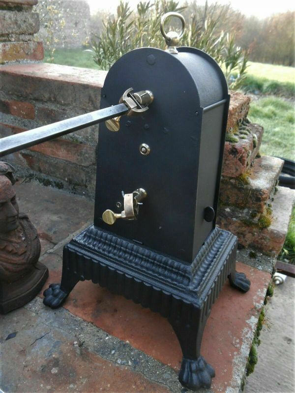 Spitting Clocks ANTIQUE FRENCH ROASTING SPIT JACK / CLOCK WORK CAST IRON BRONZE 19th ...