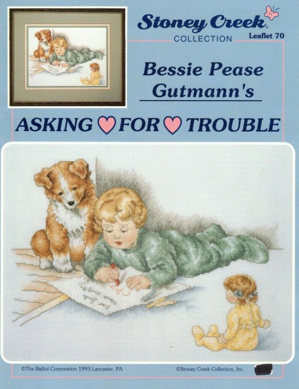 Asking For Trouble By Bessie P Gutmanns 1 Cross Stitch Patterns Craft ...