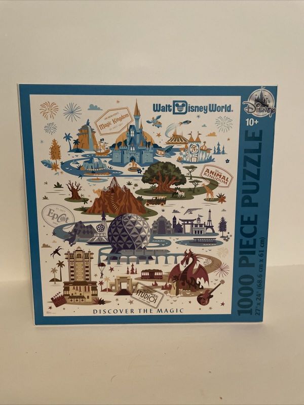 Walt Disney World Discover The Magic 1000 Piece Puzzle Four Parks ...