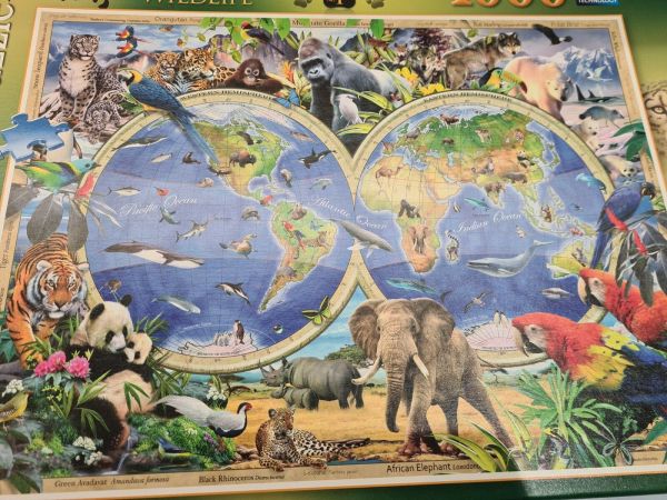 Ravensburger 1000 Piece Jigsaw Puzzle World Of Wildlife Made Once ...