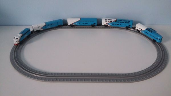 Galoob Micro Machines American Passenger Train Set And Track 1989 ...