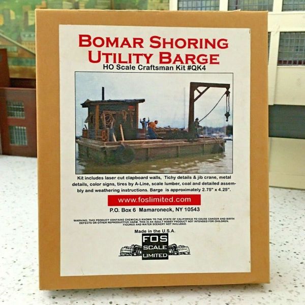 Fos Scale Kit FOS Scale Limited Kit QK4 Bomar Shoring Utility Barge C - 8 N. O. S ...