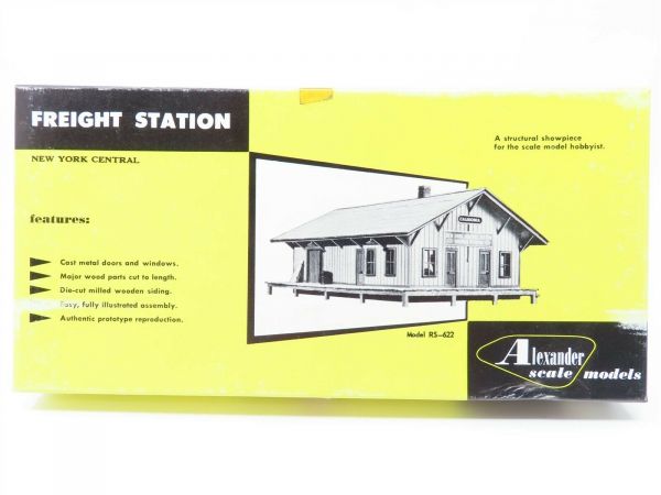 HO 1/87 Scale Alexander Scale Models RS - 622 Freight Station Building ...
